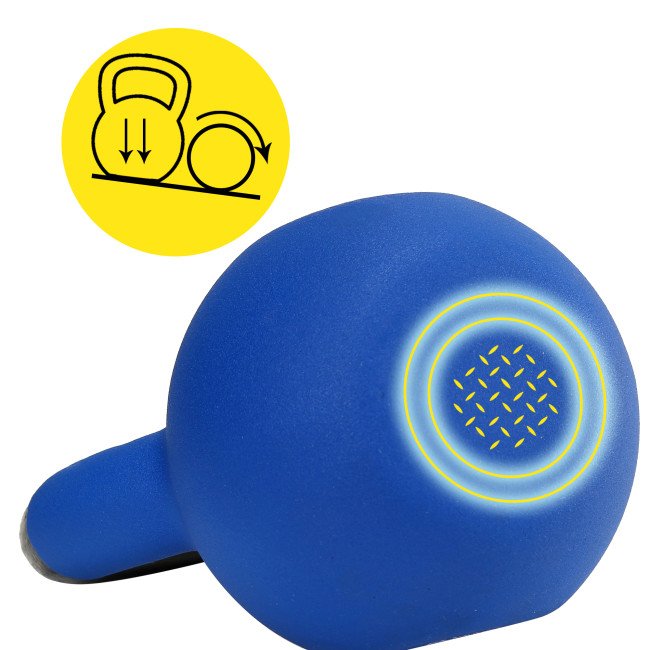 Гиря металева Cornix 12 кг з вініловим покриттям XR-0437 Blue/Black