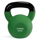 Гиря металева Cornix 20 кг з вініловим покриттям XR-0439 Green/Black
