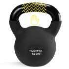 Гиря металева Cornix 24 кг з вініловим покриттям XR-0440 Black