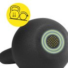 Гиря металева Cornix 24 кг з вініловим покриттям XR-0440 Black