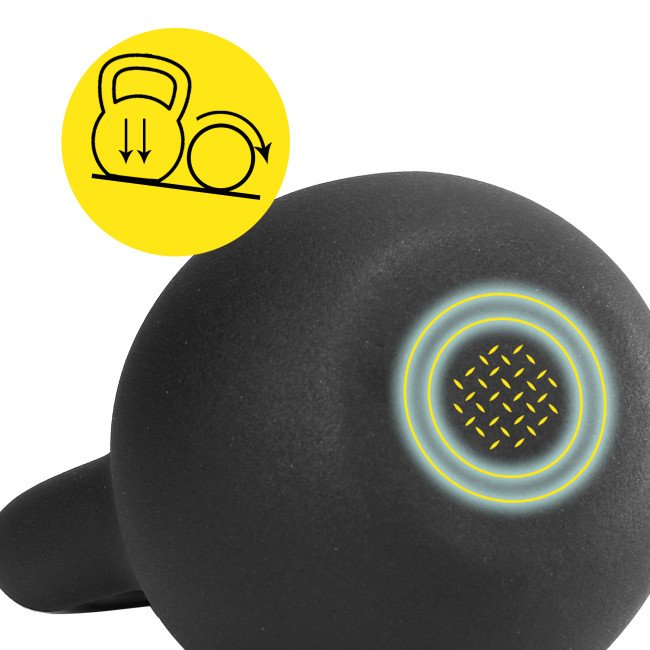 Гиря металева Cornix 24 кг з вініловим покриттям XR-0440 Black