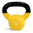 Гиря металева Cornix 4 кг з вініловим покриттям XR-0435 Yellow/Black