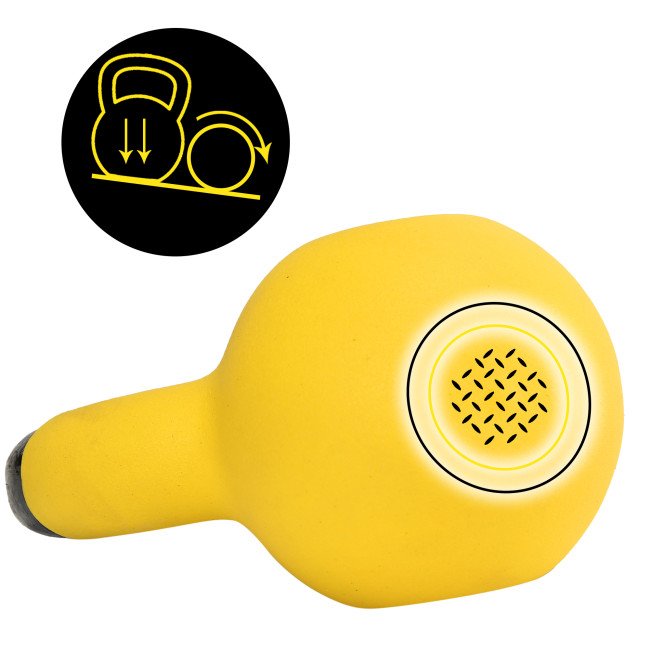 Гиря металева Cornix 4 кг з вініловим покриттям XR-0435 Yellow/Black