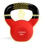Гиря металева Cornix 8 кг з вініловим покриттям XR-0436 Red/Black