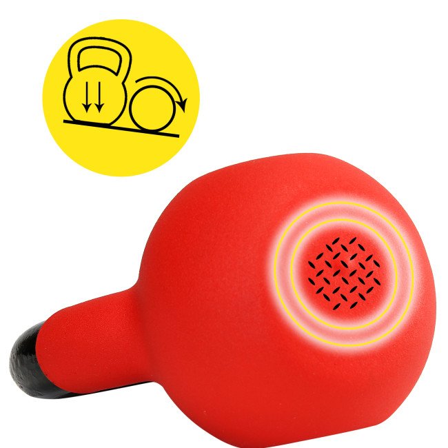 Гиря металева Cornix 8 кг з вініловим покриттям XR-0436 Red/Black
