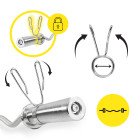 Гриф для штанги олімпійський W-подібний Cornix 120 см 50 мм без підшипників XR-0419