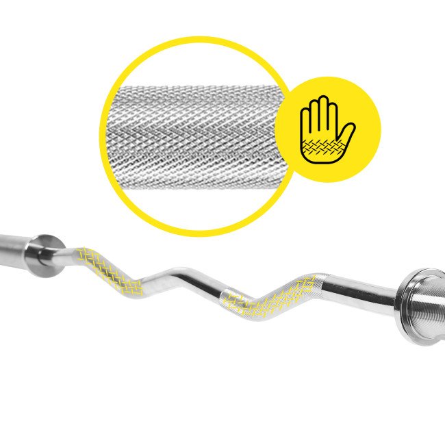 Гриф для штанги олімпійський W-подібний Cornix 120 см 50 мм XR-0420