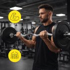 Гриф для штанги олімпійський W-подібний Cornix 120 см 50 мм XR-0420