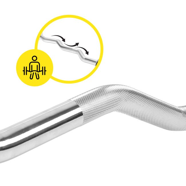 Гриф для штанги олімпійський W-подібний Cornix 120 см 50 мм XR-0420