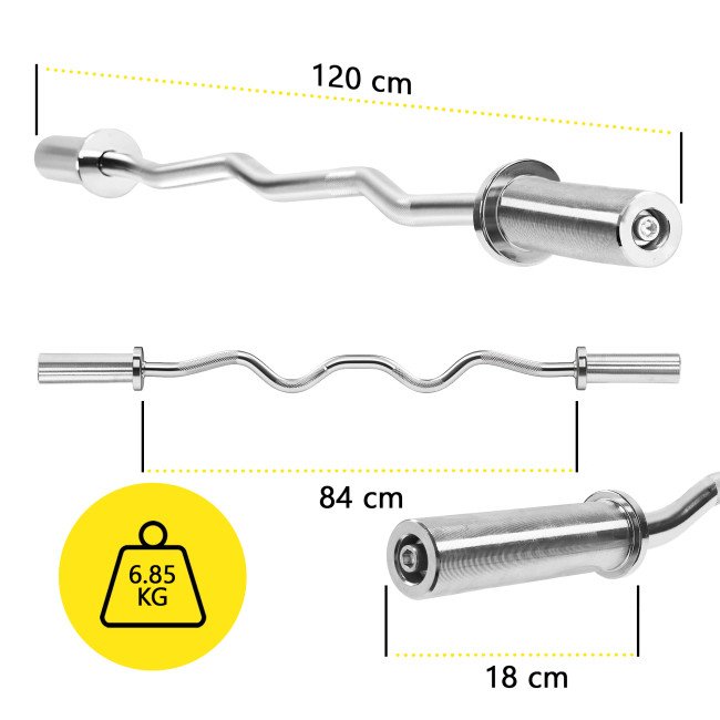 Гриф для штанги олімпійський Z-подібний Cornix 120 см 50 мм без підшипників XR-0421