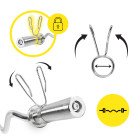 Гриф для штанги олімпійський Z-подібний Cornix 120 см 50 мм без підшипників XR-0421