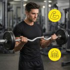 Гриф для штанги олімпійський Z-подібний Cornix 120 см 50 мм XR-0422