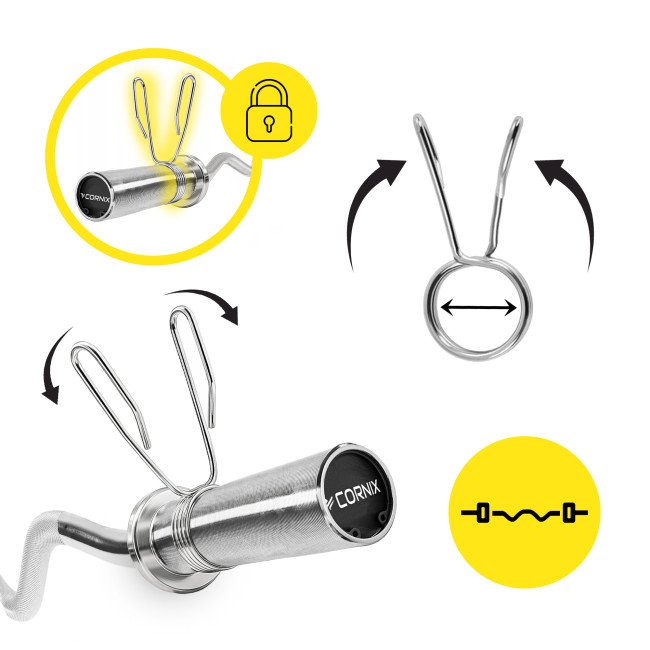 Гриф для штанги олімпійський Z-подібний Cornix 120 см 50 мм XR-0422