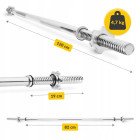 Гриф для штанги прямий 4FIZJO 120 см 25 мм (P-5905973401128)