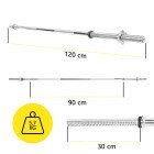 Гриф для штанги прямий Cornix 150 см 25 мм XR-0411