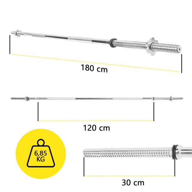 Гриф для штанги прямий Cornix 180 см 25 мм XR-0412