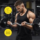 Гриф для штанги W-подібний Cornix 120 см 25 мм XR-0413