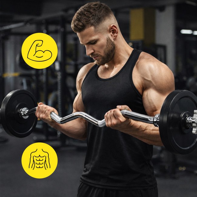 Гриф для штанги W-подібний Cornix 120 см 25 мм XR-0413