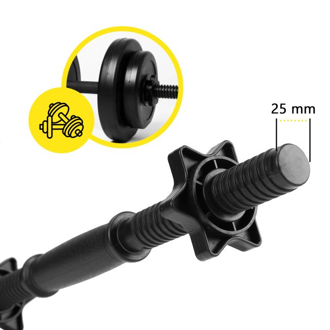 Гриф гантельний Cornix 45 см 25 мм XR-0416