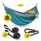 Гамак туристичний Mountain Goat 300 x 200 см двомісний, підвісний Grey/Turquoise (P-5905973407977)