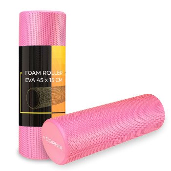 Масажний ролик Cornix EVA+ 45 x 15 см (валик, роллер) XR-0303 Pink