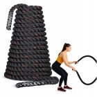 Канат тренувальний 4FIZJO Battle Rope 15 м для кросфіту Black (P-5907739312266)
