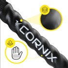 Канат тренувальний Cornix Battle Rope 12 м для кросфіту XR-0574 Black