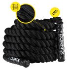 Канат тренувальний Cornix Battle Rope 12 м для кросфіту XR-0574 Black