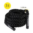 Канат тренувальний Cornix Battle Rope 9 м для кросфіту XR-0573 Black