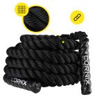 Канат тренувальний Cornix Battle Rope 9 м для кросфіту XR-0573 Black