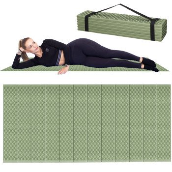 Каримат туристичний Springos XPE 182 x 60 x 0.8 cм складний PM0010 Green/Grey