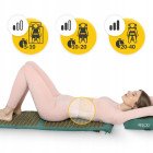 Килимок акупунктурний з подушкою 4FIZJO Eco Mat Аплікатор Кузнєцова Navy Green/Gold (P-5907739312891)