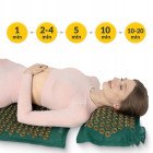 Килимок акупунктурний з подушкою 4FIZJO Eco Mat Аплікатор Кузнєцова Navy Green/Gold (P-5907739312891)