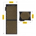 Килимок акупунктурний з подушкою 4FIZJO Eco Mat XL Аплікатор Кузнєцова Black/Gold (P-5907739313591)