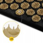 Килимок акупунктурний з подушкою 4FIZJO Eco Mat XL Аплікатор Кузнєцова Black/Gold (P-5907739313591)