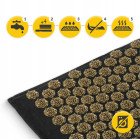 Килимок акупунктурний з подушкою 4FIZJO Eco Mat XL Аплікатор Кузнєцова Black/Gold (P-5907739313591)