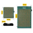 Килимок акупунктурний з подушкою 4FIZJO Ergo Mat Аплікатор Кузнєцова Navy Green/Gold (P-5907739315076)