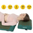 Килимок акупунктурний з подушкою 4FIZJO Ergo Mat Аплікатор Кузнєцова Navy Green/Gold (P-5907739315076)