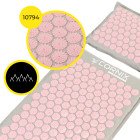 Килимок акупунктурний з подушкою Cornix Premium Mat Аплікатор Кузнєцова XR-0561 Grey/Pink