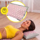 Килимок акупунктурний з подушкою Cornix Premium Mat Аплікатор Кузнєцова XR-0561 Grey/Pink