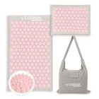 Килимок акупунктурний з подушкою Cornix Premium Mat Аплікатор Кузнєцова XR-0561 Grey/Pink