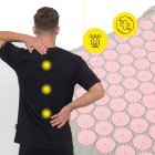 Килимок акупунктурний з подушкою Cornix Premium Mat Аплікатор Кузнєцова XR-0561 Grey/Pink