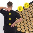 Килимок акупунктурний з подушкою Cornix Premium Mat Аплікатор Кузнєцова XR-0562 Black/Gold