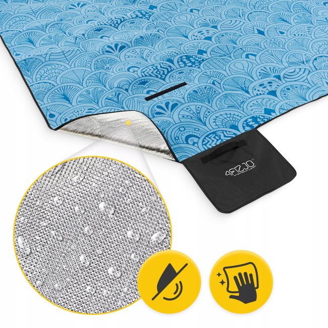 Килимок для пікніка та кемпінгу 4FIZJO 200 x 200 см складний (P-5905973400947)