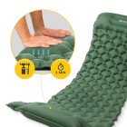 Килимок (каримат) надувний Mountain Goat 190 x 58 x 5 см з вбудованим насососм Navy Green (P-5905973400909)