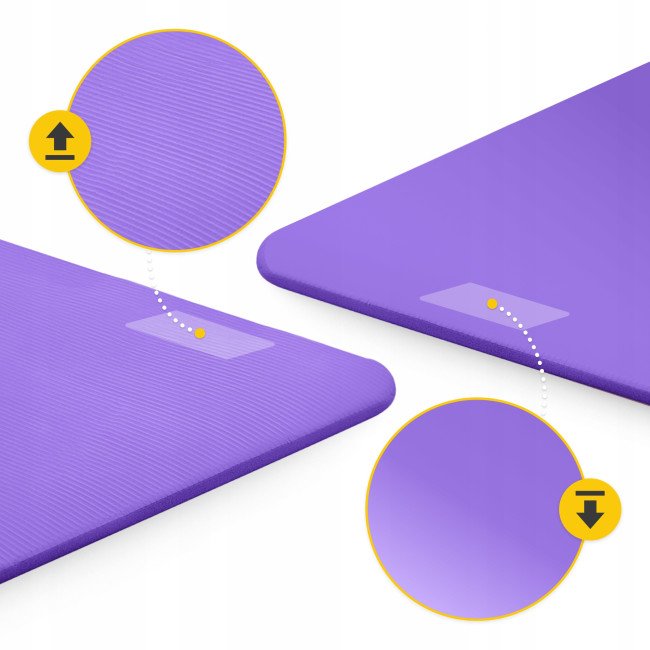 Килимок (мат) спортивний 4FIZJO NBR 180 x 60 x 1 см для йоги та фітнесу Violet (P-5907222931530)
