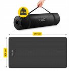 Килимок (мат) спортивний 4FIZJO NBR 190 x 100 x 1.5 см для йоги та фітнесу Black (P-5905973407120)