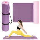 Килимок (мат) спортивний 4FIZJO TPE 180 x 60 x 0.6 см для йоги та фітнесу Violet/Pink (P-5907739316950)