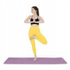 Килимок (мат) спортивний 4FIZJO TPE 180 x 60 x 0.6 см для йоги та фітнесу Violet/Pink (P-5907739316950)