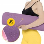 Килимок (мат) спортивний 4FIZJO TPE 180 x 60 x 0.6 см для йоги та фітнесу Violet/Pink (P-5907739316950)